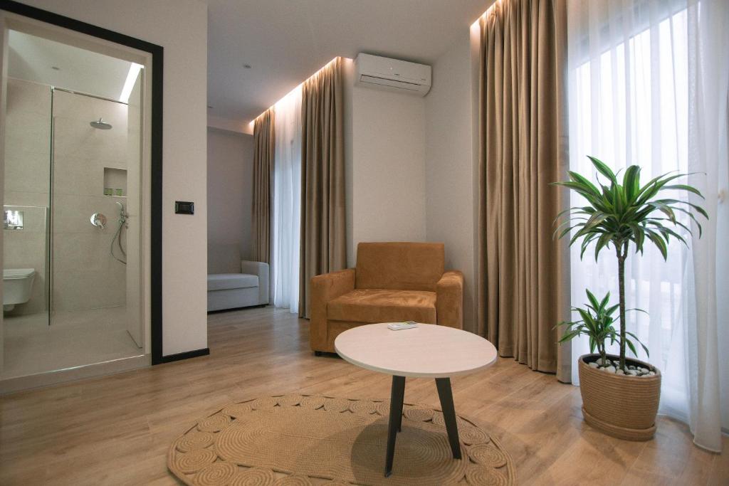 Suite with Balcony — Living Area